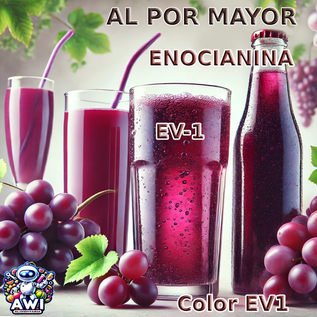 Colorante Natural Extracto Uva Tinta Enocianina Color EV-1