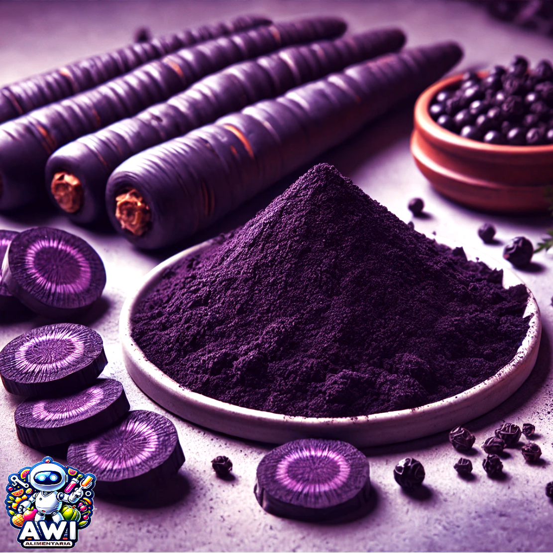 Colorante en Polvo Zanahoria Negra mas conocida por Black carrot